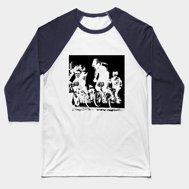 bmx racing start Baseball T-Shirt by rickylabellevie